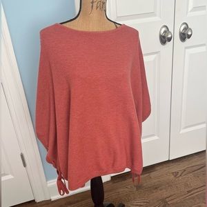 Loft Knit Poncho-Style Sweater